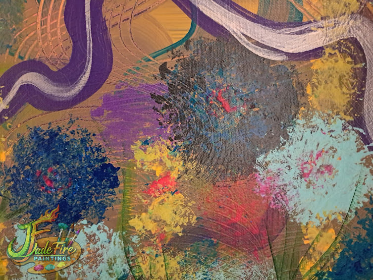 Chaos Flowers-Purple Swirl