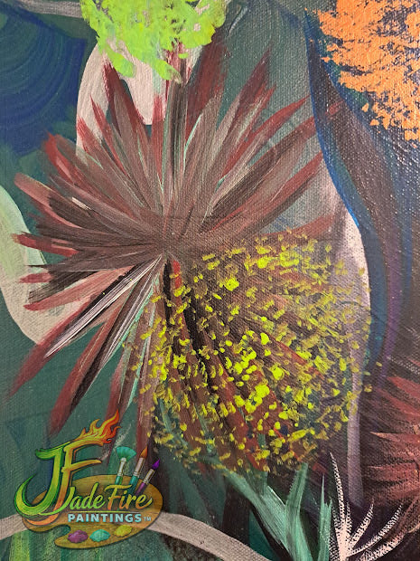 Chaos Flower-White Swirl