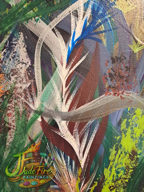 Chaos Flower-White Swirl