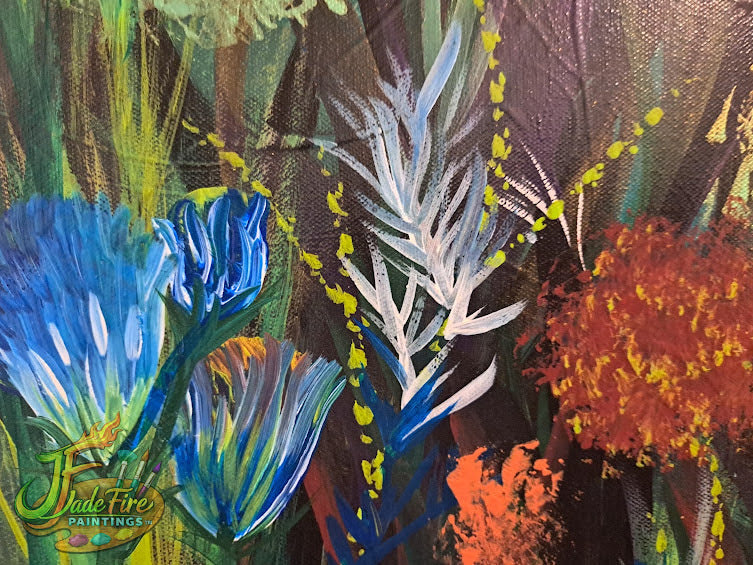 Chaos Flower-White Swirl