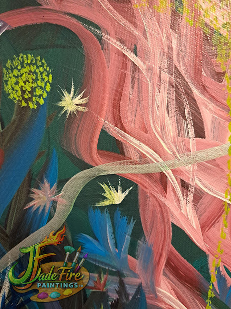 Chaos Flower-White Swirl