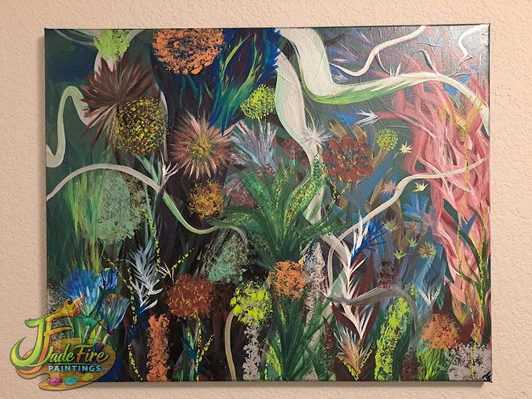 Chaos Flower-White Swirl