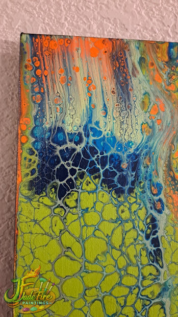 Blue and Orange Jellyfish