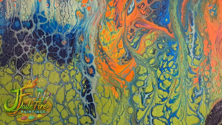 Blue and Orange Jellyfish