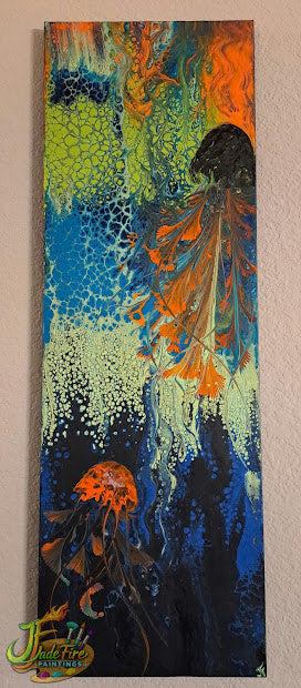 Blue and Orange Jellyfish