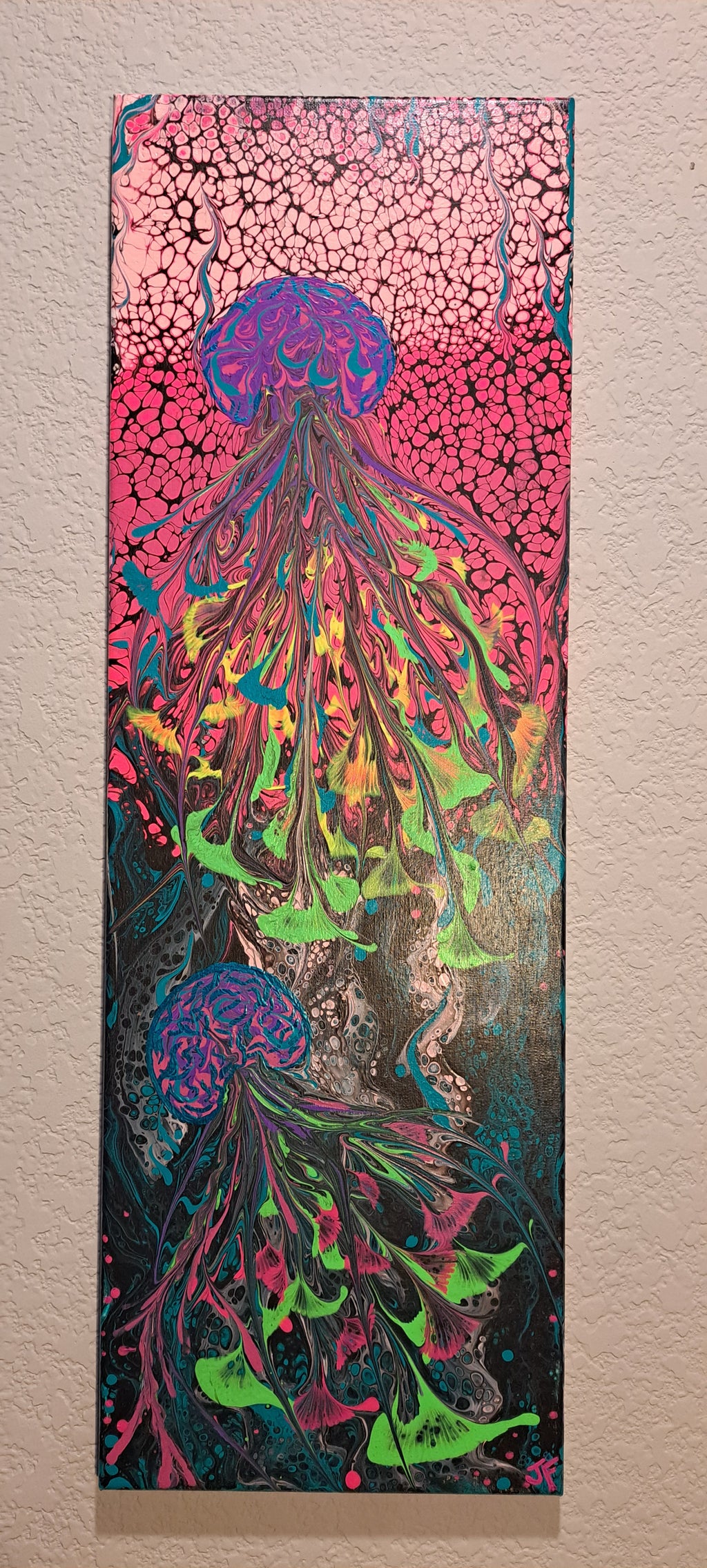 Pink and Teal Jellyfish