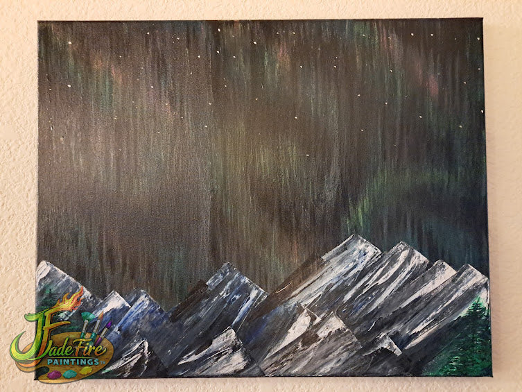 Mountain Range Aurora